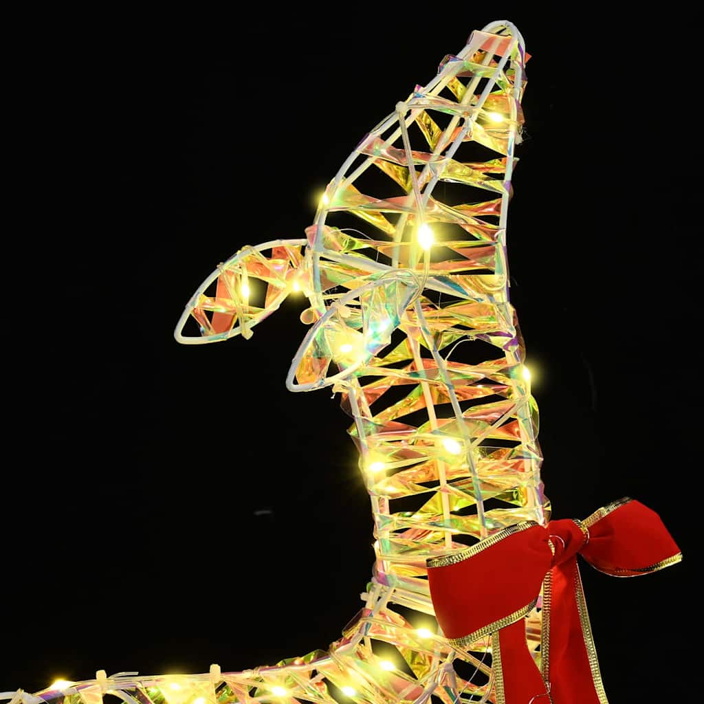 Reindeer Family 3 pcs 300 LEDs Warm white 67 x 26 x 127 cm PET