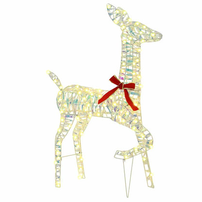 Reindeer Family 3 pcs 300 LEDs Warm white 67 x 26 x 127 cm PET