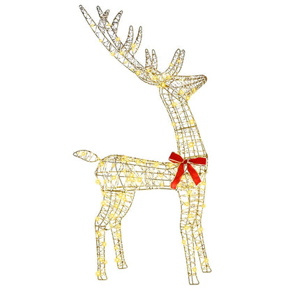 Reindeer Family 3 pcs 300 LEDs Warm white 67 x 26 x 127 cm PET