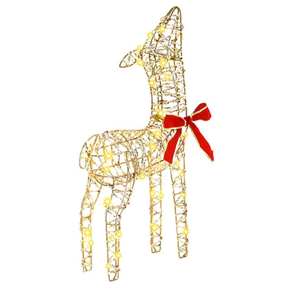 Reindeer Family 3 pcs 300 LEDs Warm white 67 x 26 x 127 cm PET