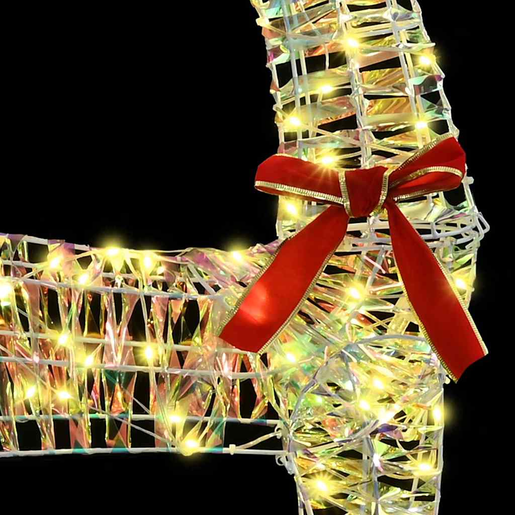 3D Reindeer 140 LEDs Warm white 128 cm PET