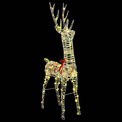 3D Reindeer 140 LEDs Warm white 128 cm PET