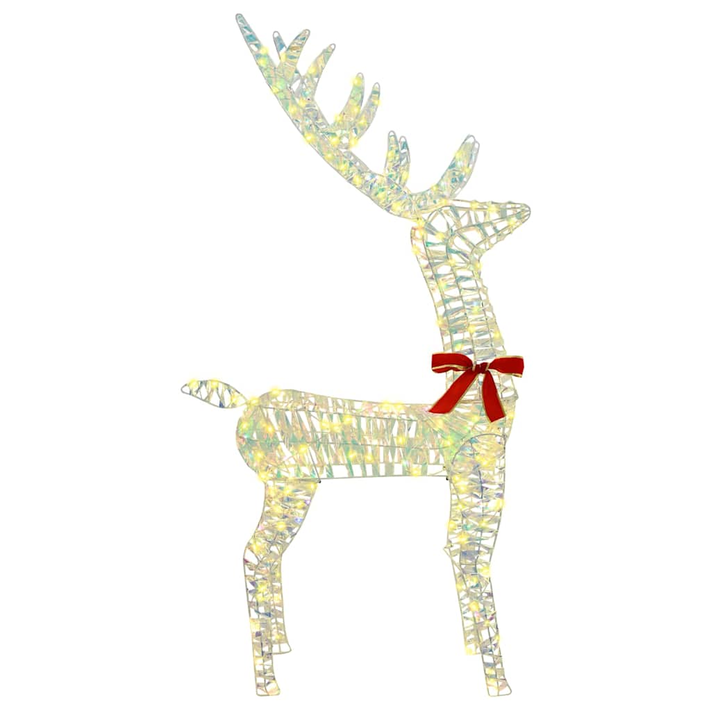 3D Reindeer 140 LEDs Warm white 128 cm PET