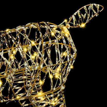 3D Reindeer 140 LEDs Warm white 128 cm PET