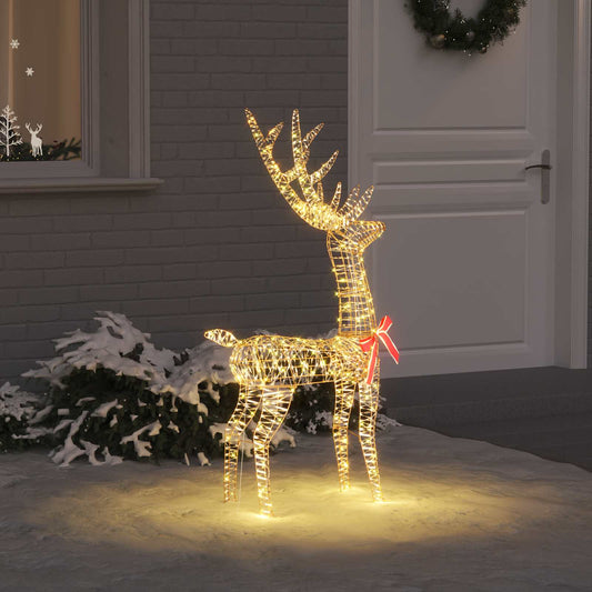 3D Reindeer 140 LEDs Warm white 128 cm PET