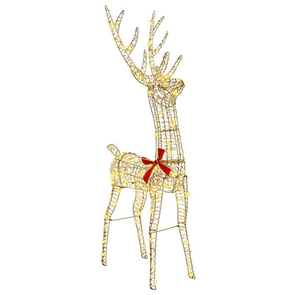 3D Reindeer 140 LEDs Warm white 128 cm PET