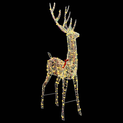 3D Reindeer 250 LEDs Warm white 96 x 40 x 180 cm PET