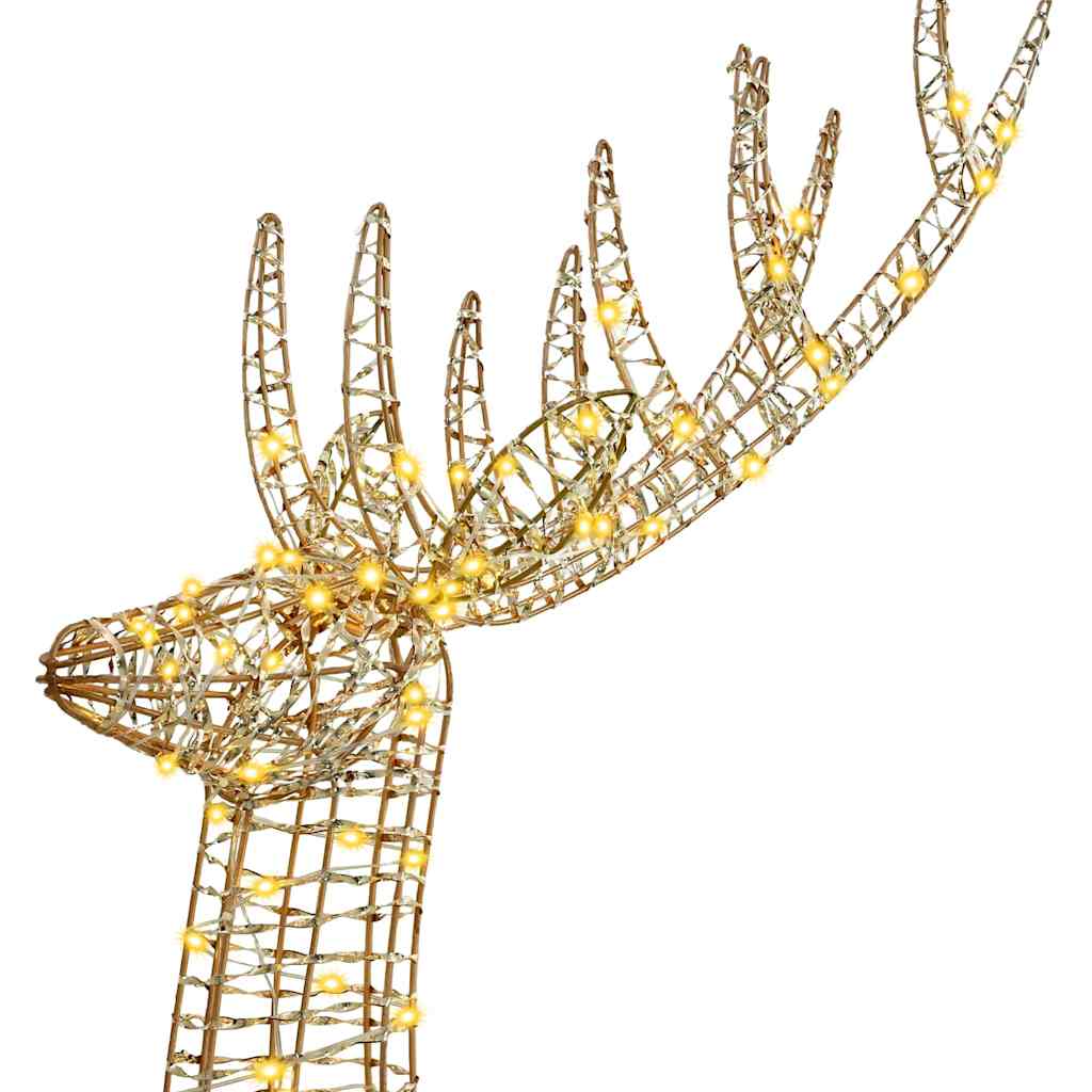3D Reindeer 250 LEDs Warm white 96 x 40 x 180 cm PET
