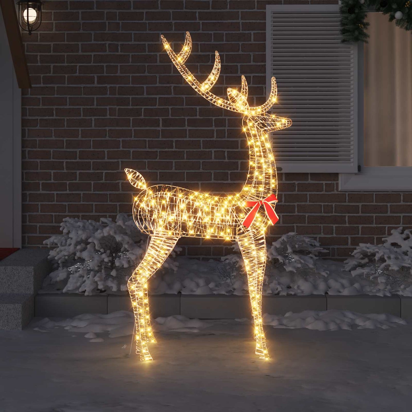 3D Reindeer 250 LEDs Warm white 96 x 40 x 180 cm PET