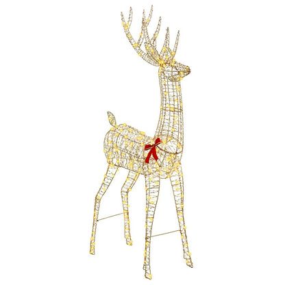 3D Reindeer 250 LEDs Warm white 96 x 40 x 180 cm PET