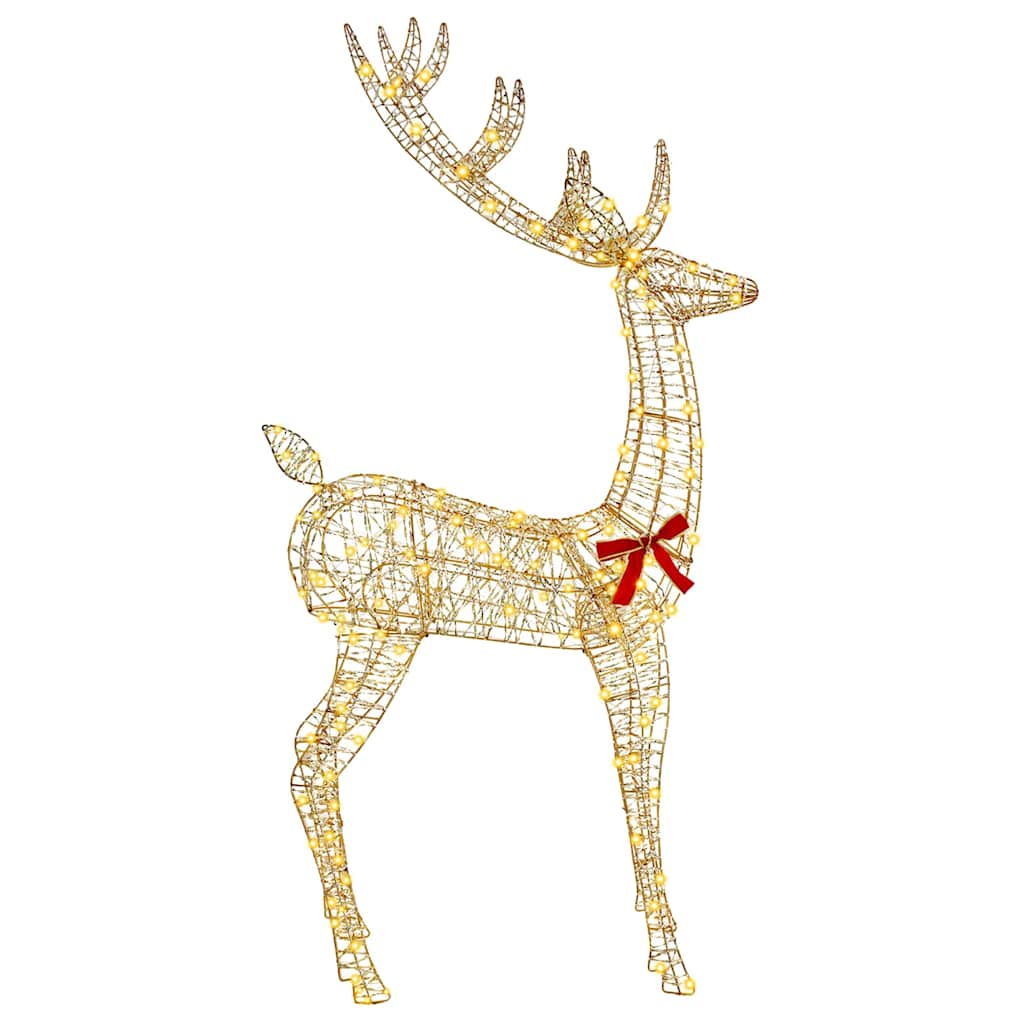3D Reindeer 250 LEDs Warm white 96 x 40 x 180 cm PET