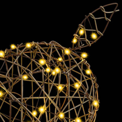 3D Reindeer 250 LEDs Warm white 180 cm Rattan