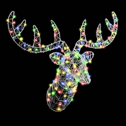 Reindeer Head Colourful 68 x 36.5 x 62.5 cm Acrylic