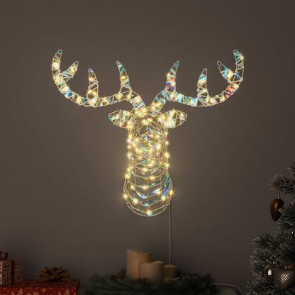 Reindeer Pull Sleigh Warm white 68 x 36.5 x62.5 cm PET