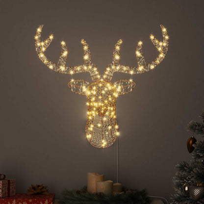 Reindeer Pull Sleigh Warm white 68 x 36.5 x62.5 cm PET