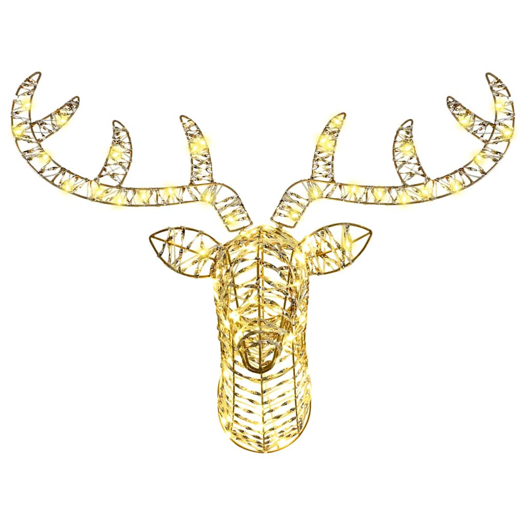 Reindeer Pull Sleigh Warm white 68 x 36.5 x62.5 cm PET