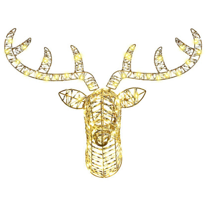 Reindeer Pull Sleigh Warm white 68 x 36.5 x62.5 cm PET