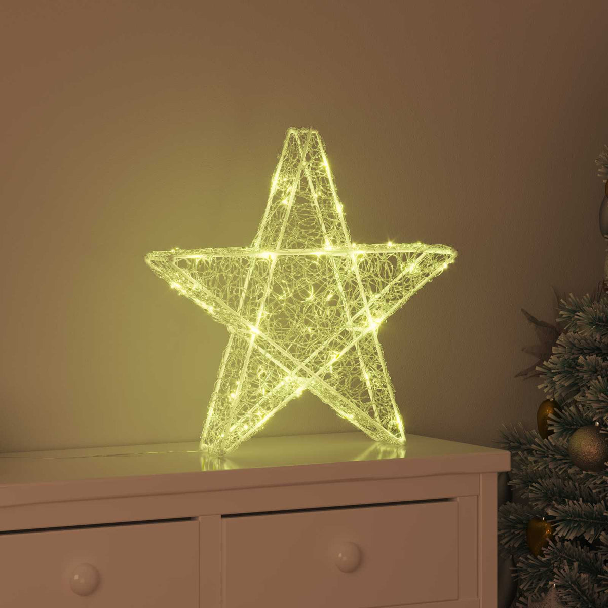 3D Star 50 LEDs Warm white 55 x 53.5 x 10 cm Acrylic
