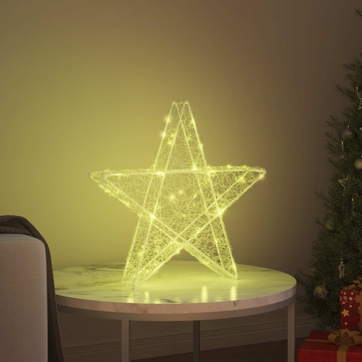 3D Star 50 LEDs Warm white 55 x 53.5 x 10 cm Acrylic