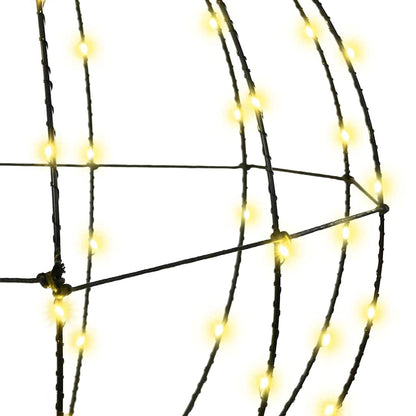 Ball with 192 LEDs Warm white 59.5 x 59.5 x 63 cm Metal
