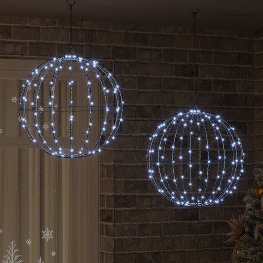 Ball 2 pcs Cold white 50 x 50 x 52 cm Metal 320 LEDs