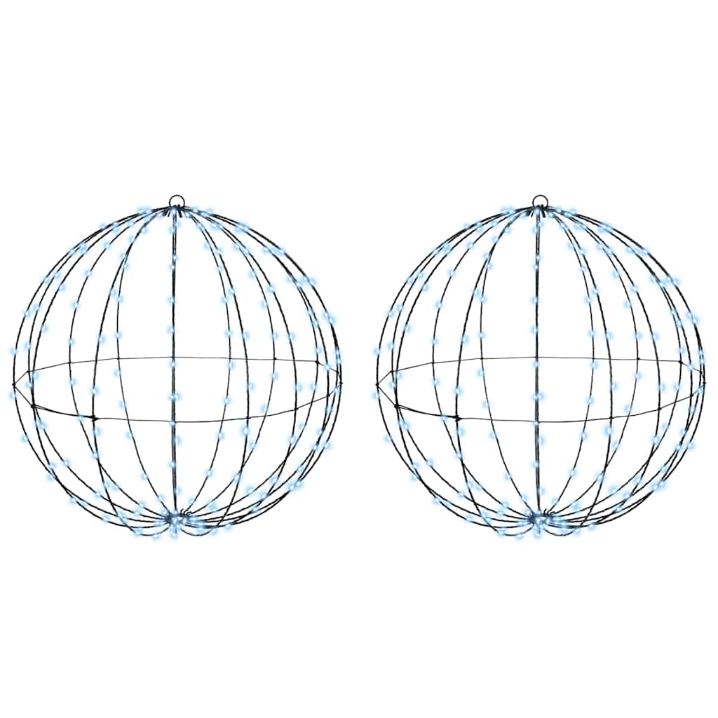 Ball 2 pcs Cold white 60 x 60 x 62 cm Metal 384 LEDs