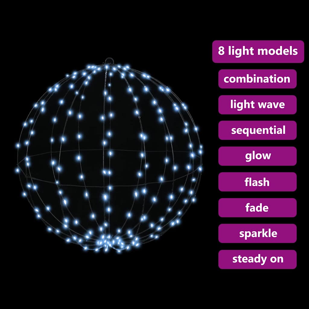 Ball 2 pcs Cold white 60 x 60 x 62 cm Metal 384 LEDs