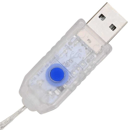 Wreath with 60 LEDs Blue 76 x 76 x8.5 cm Acrylic