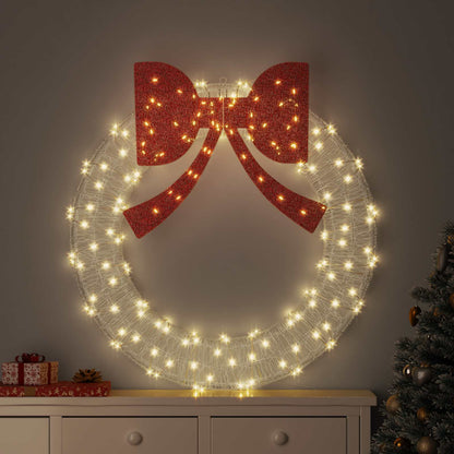 Wreath with 150 LEDs Warm white 120 cm Acrylic