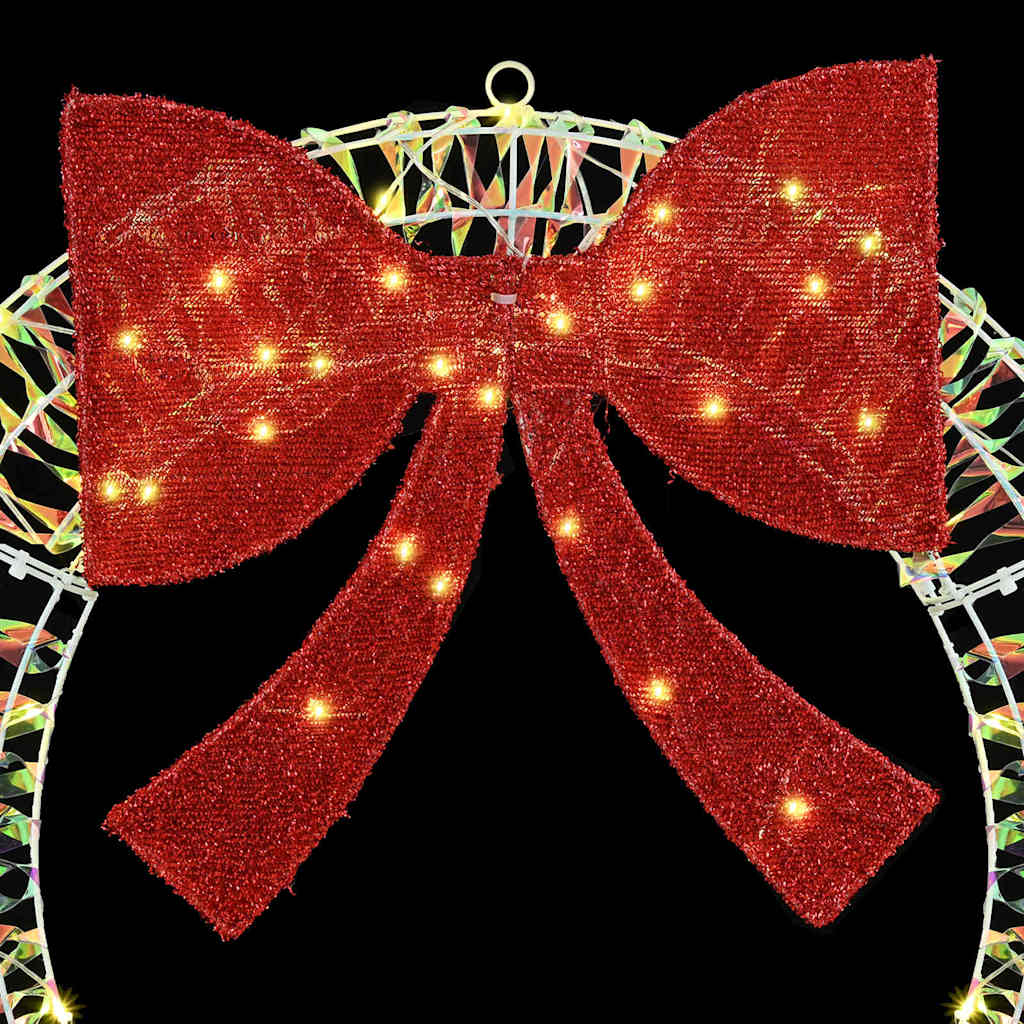 Wreath Warm white 120 x 120 x 10 cm PET 150 LEDs