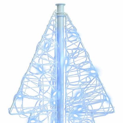 Christmas Tree with 100 LEDs Cold White 120 cm Acrylic