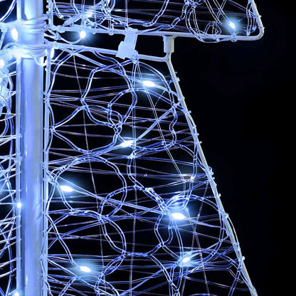 Christmas Tree with 100 LEDs Cold White 120 cm Acrylic