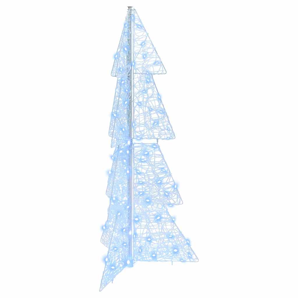 Christmas Tree with 100 LEDs Cold White 120 cm Acrylic