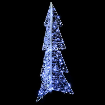 Christmas Tree with 100 LEDs Cold White 120 cm Acrylic