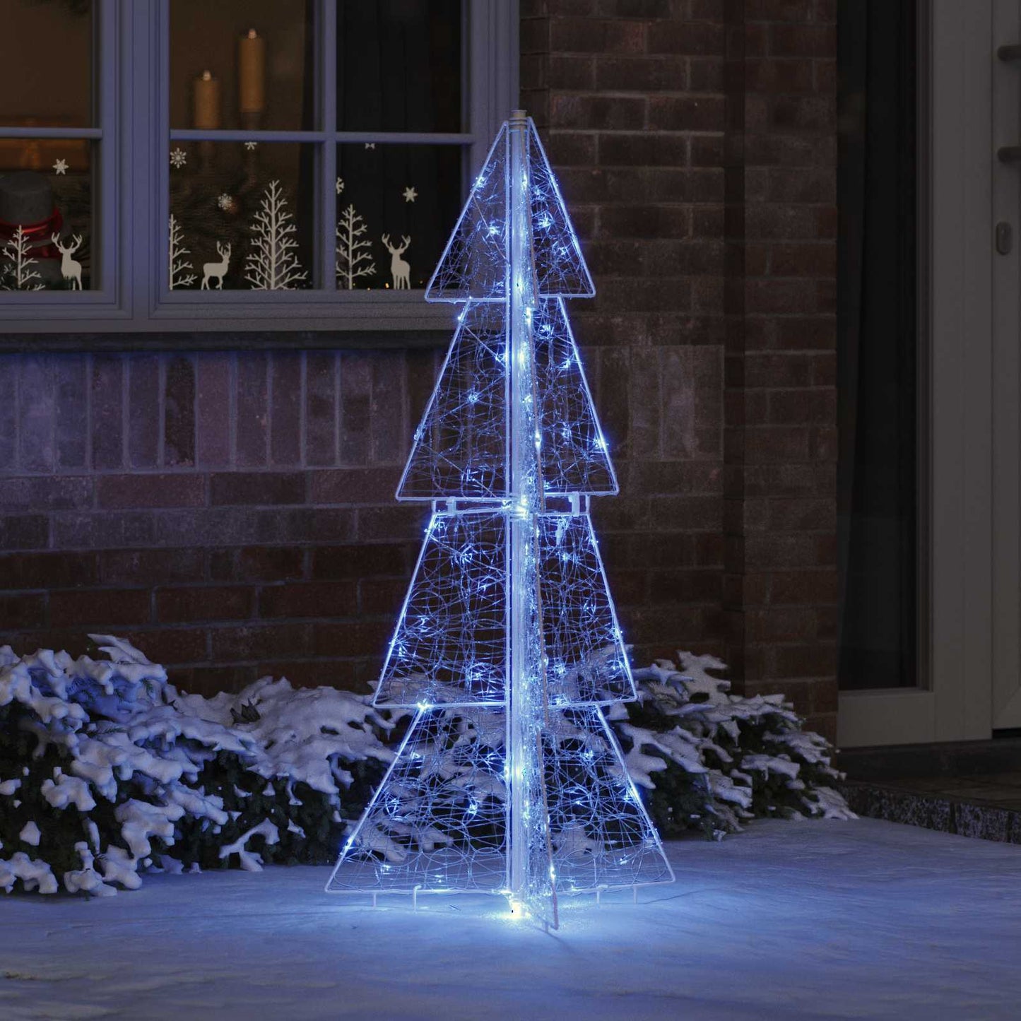 Christmas Tree with 100 LEDs Blue 120 cm Acrylic
