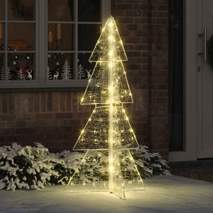 Christmas Tree with 160 LEDs Warm White 150 cm Acrylic