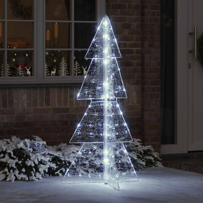Christmas Tree with 160 LEDs Cold White 150 cm Acrylic