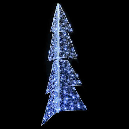 Christmas Tree with 160 LEDs Cold White 150 cm Acrylic