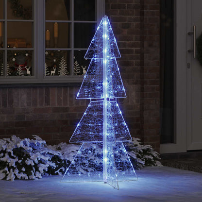 Christmas Tree with 160 LEDs Blue 150 cm Acrylic