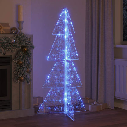 Christmas Tree with 160 LEDs Blue 150 cm Acrylic
