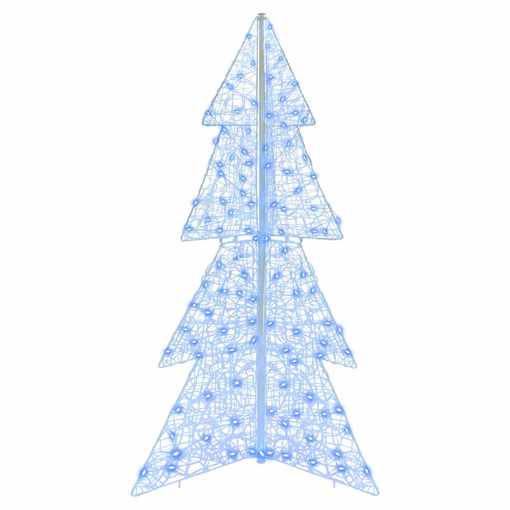 Christmas Tree with 160 LEDs Blue 150 cm Acrylic