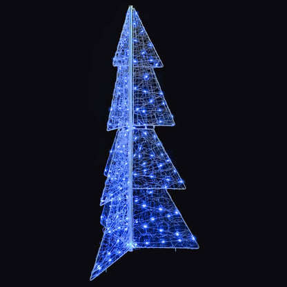Christmas Tree with 160 LEDs Blue 150 cm Acrylic