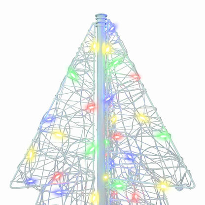 Christmas Tree with 160 LEDs Multicolour 150 cm Acrylic