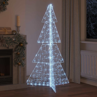 Christmas Tree with 240 LEDs Cold White 180 cm Acrylic