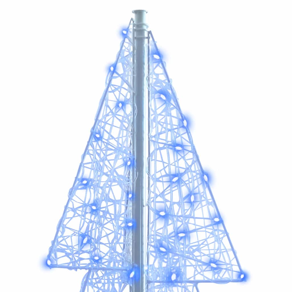 Christmas Tree with 240 LEDs Blue 180 cm Acrylic