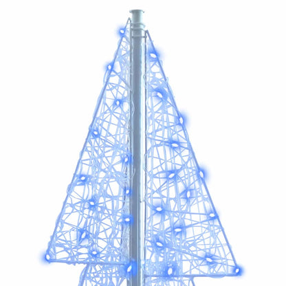Christmas Tree with 240 LEDs Blue 180 cm Acrylic