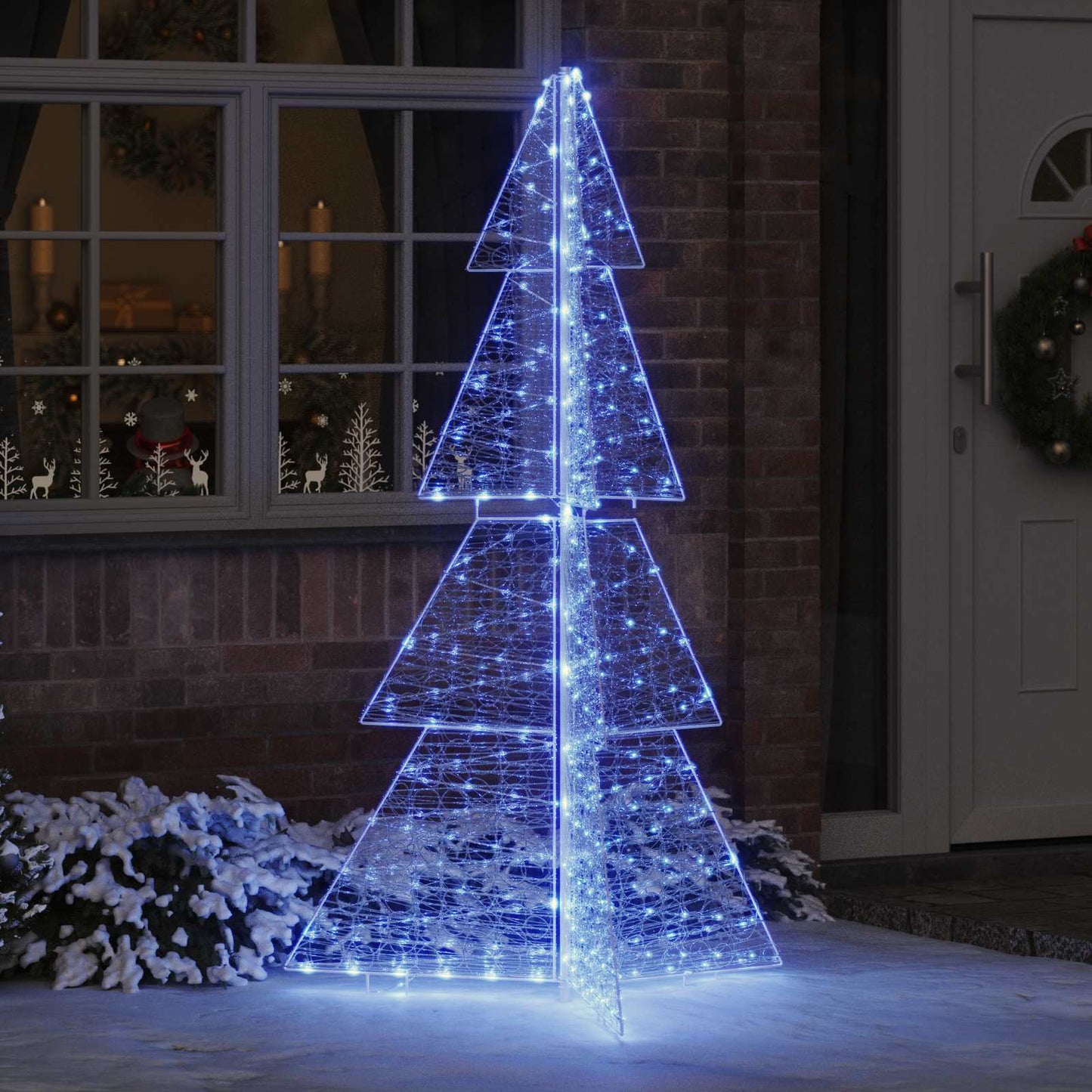 Christmas Tree with 240 LEDs Blue 180 cm Acrylic