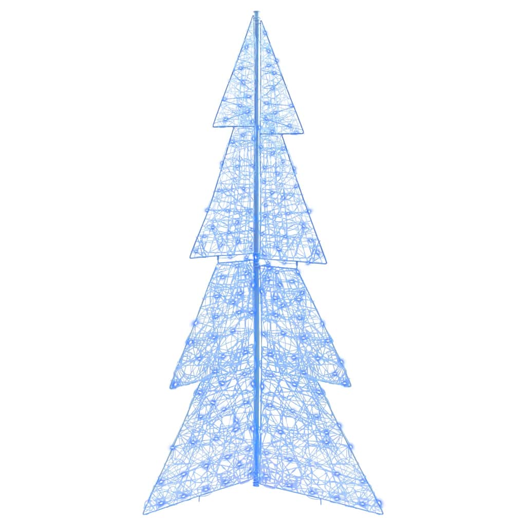 Christmas Tree with 240 LEDs Blue 180 cm Acrylic