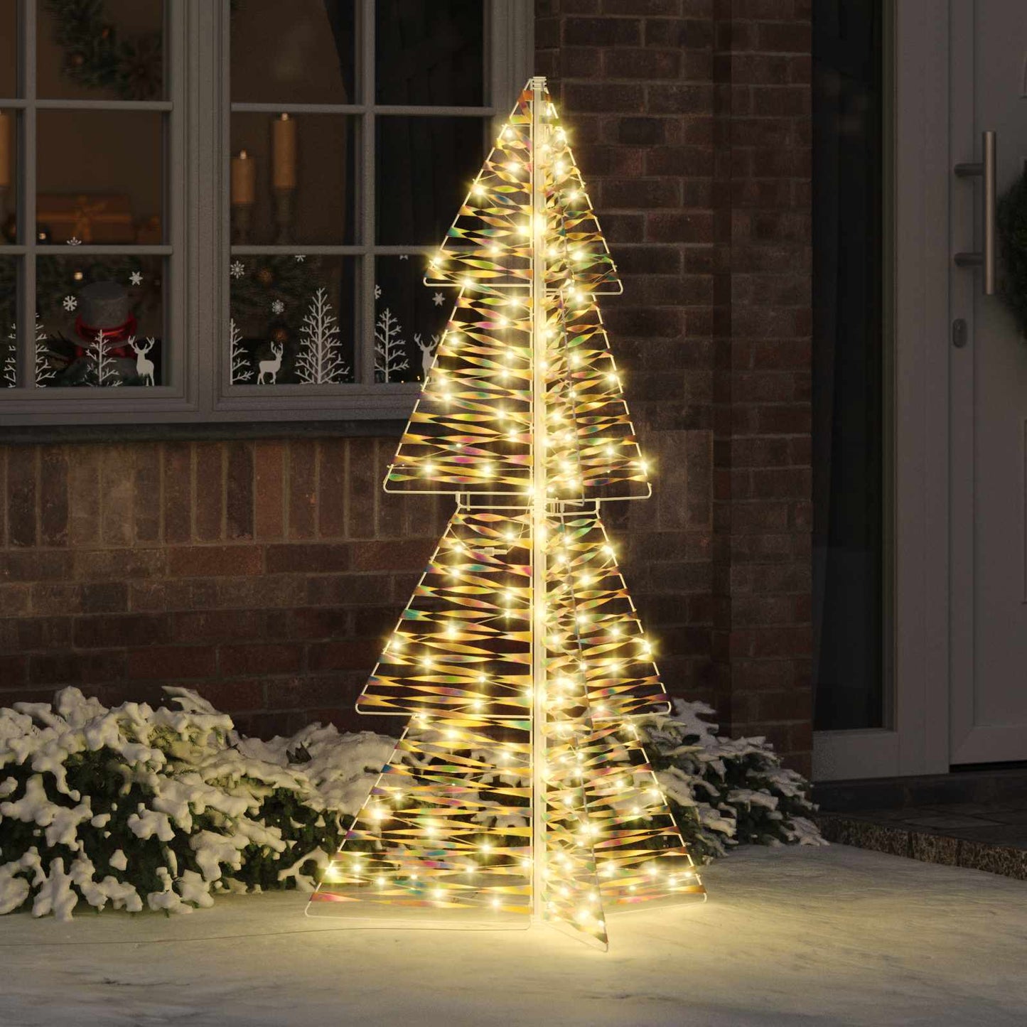 Christmas Tree with 160 LEDs Warm White 150 cm PET
