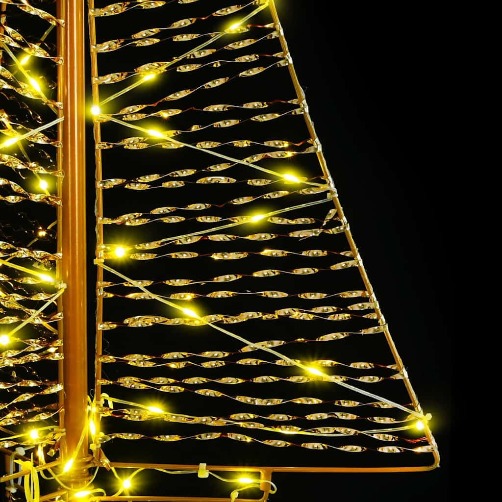 Christmas Tree with 160 LEDs Warm White 150 cm PET